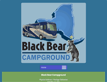 Tablet Screenshot of blackbearcampground.com